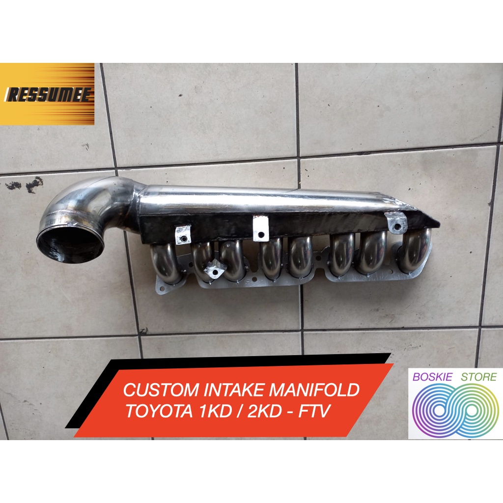 Custom Intake Manifold Toyota Fortuner Hilux Innova Diesel 2KD 1KD FTV