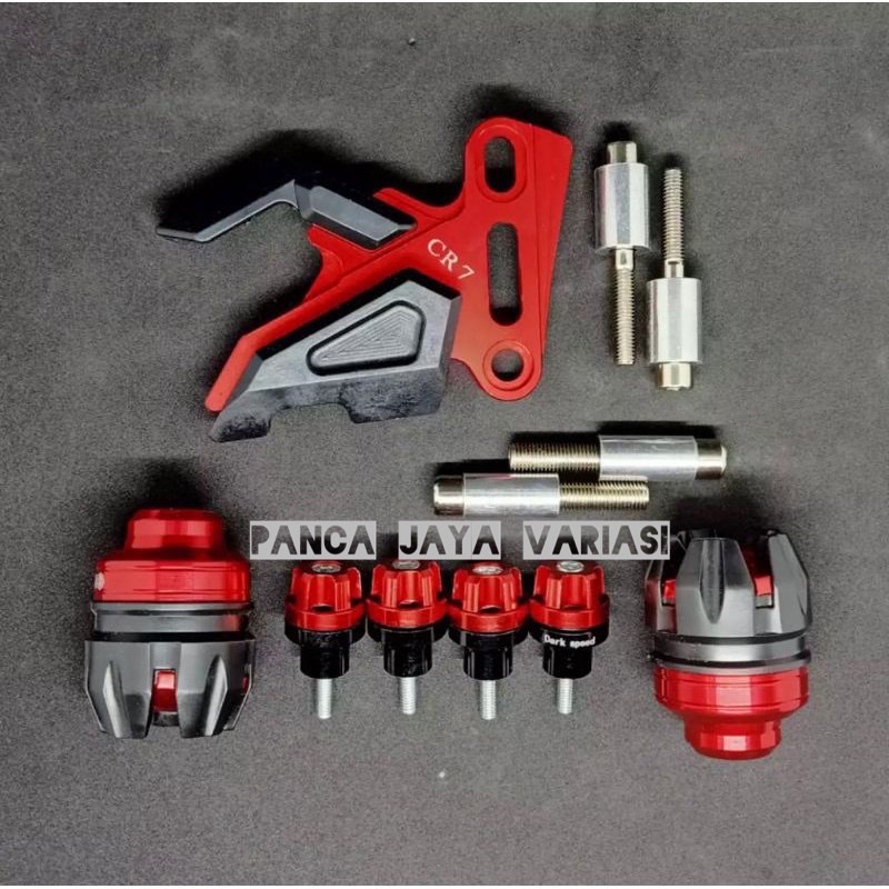 PAKET 4 ITEM VARIASI ACC CNC NMAX XMAX AEROX 155 VIXION OLD/NEW MXKING R15 BYSON DLL