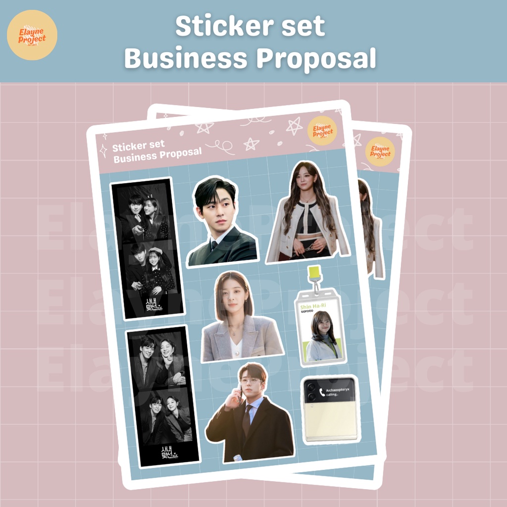 

K-Drama Sticker Sheets A6 - Business Proposal