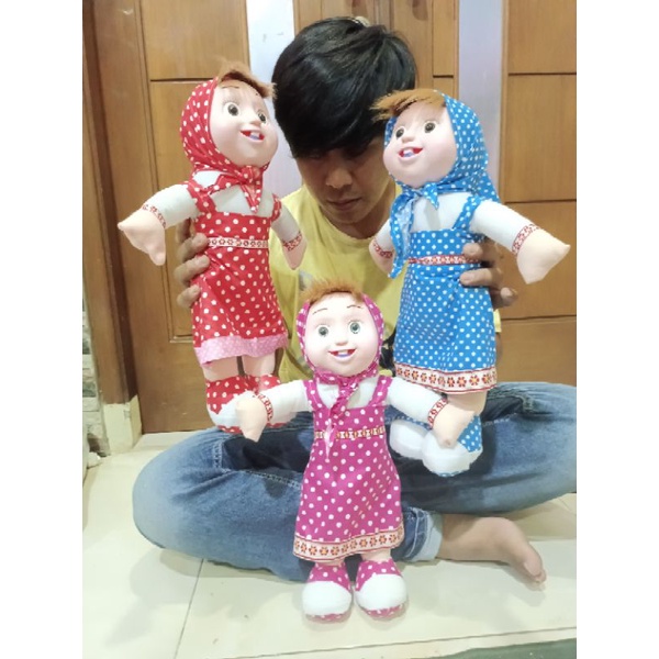 Boneka Marsha terbaru/mainan anak perempuan bahan halus dan lembut