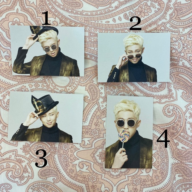 BTS 2016 HYYH Live On Stage Epilogue Official RM Mini Photocard