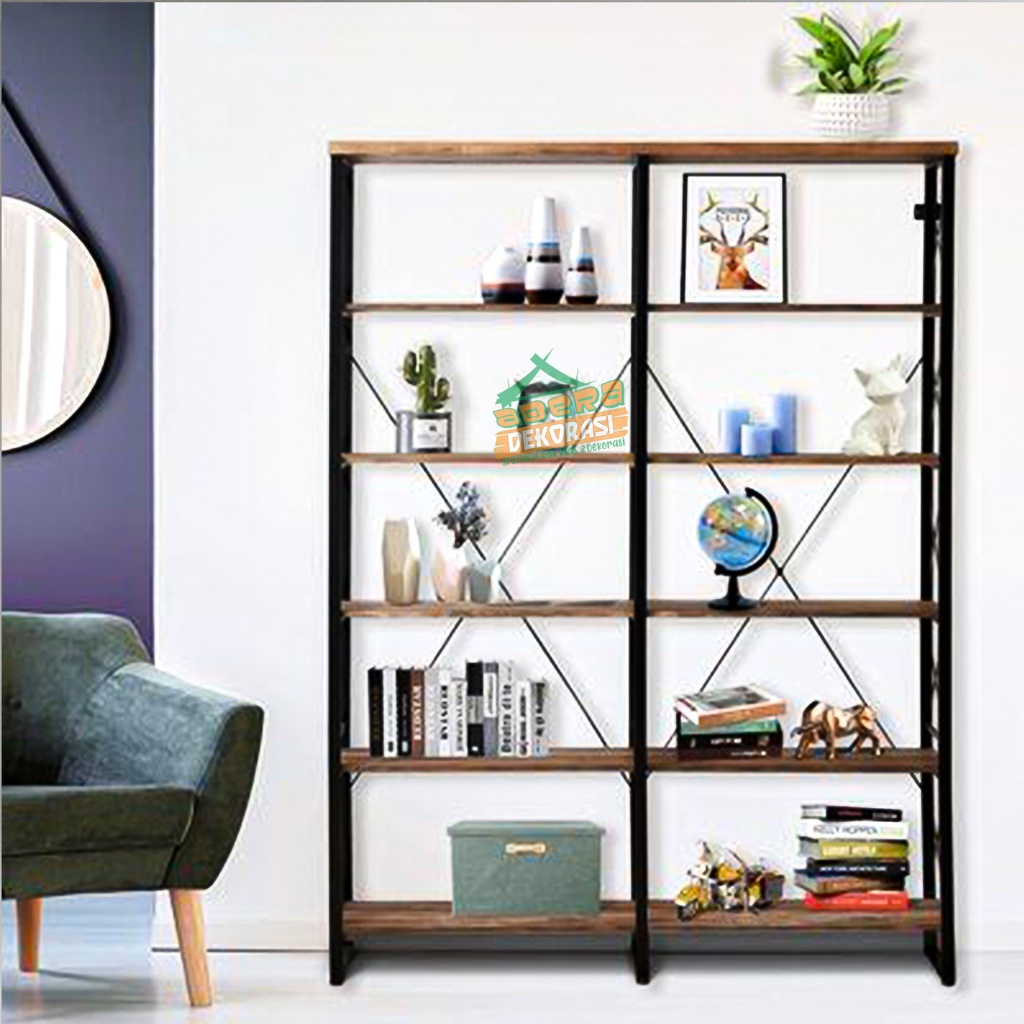 Rak Buku Besar - Rak Buku Susun - Rak Pot Bunga - Rak Serbaguna - Lemari - Lemari Minimalis - Rak Mi