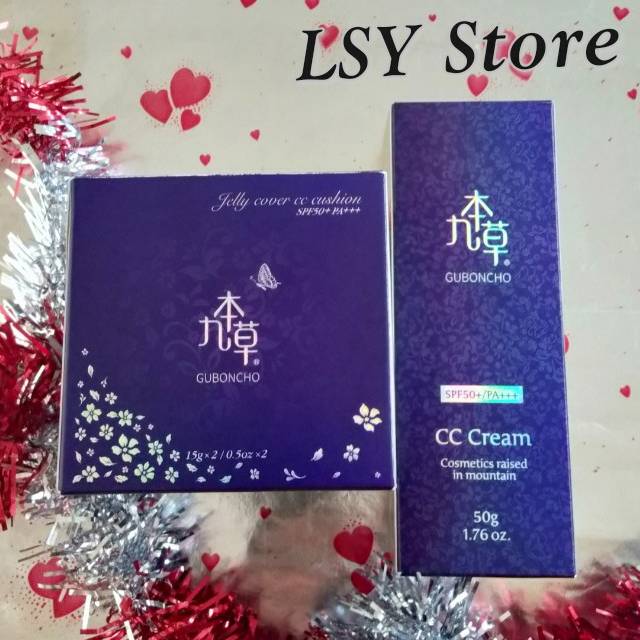Paket UGB - Guboncho CC Cream + CC Cushion Korea (Gift Mask KOREA) Kosmetik Korea
