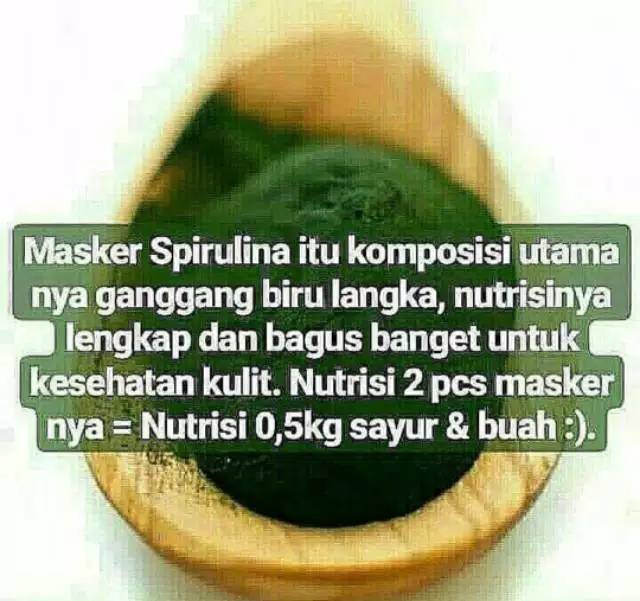 ECER Masker Spirulina Ganggang Biru Original