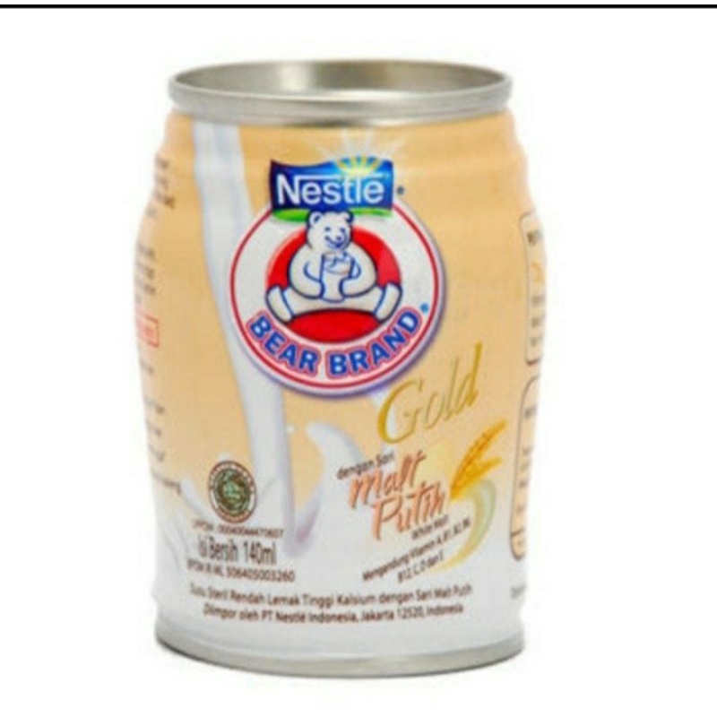 

bear brand gold malt putih 140ml