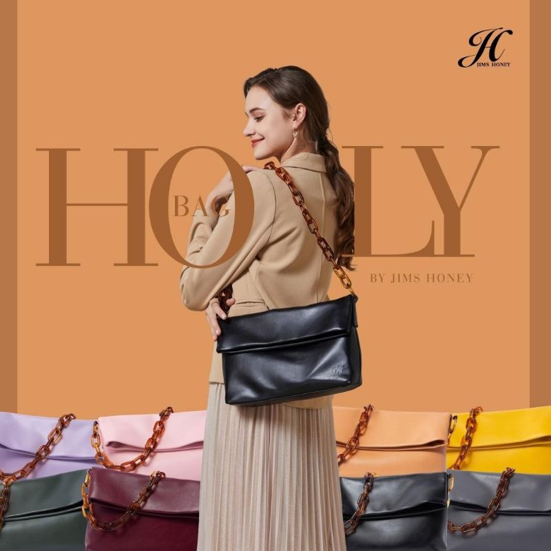 HOLY BAG JIMS HONEY ORI TAS SELEMPANG WANITA KEKINIAN IMPOR FASHION KOREA SLING CASUAL CONFY STYLE