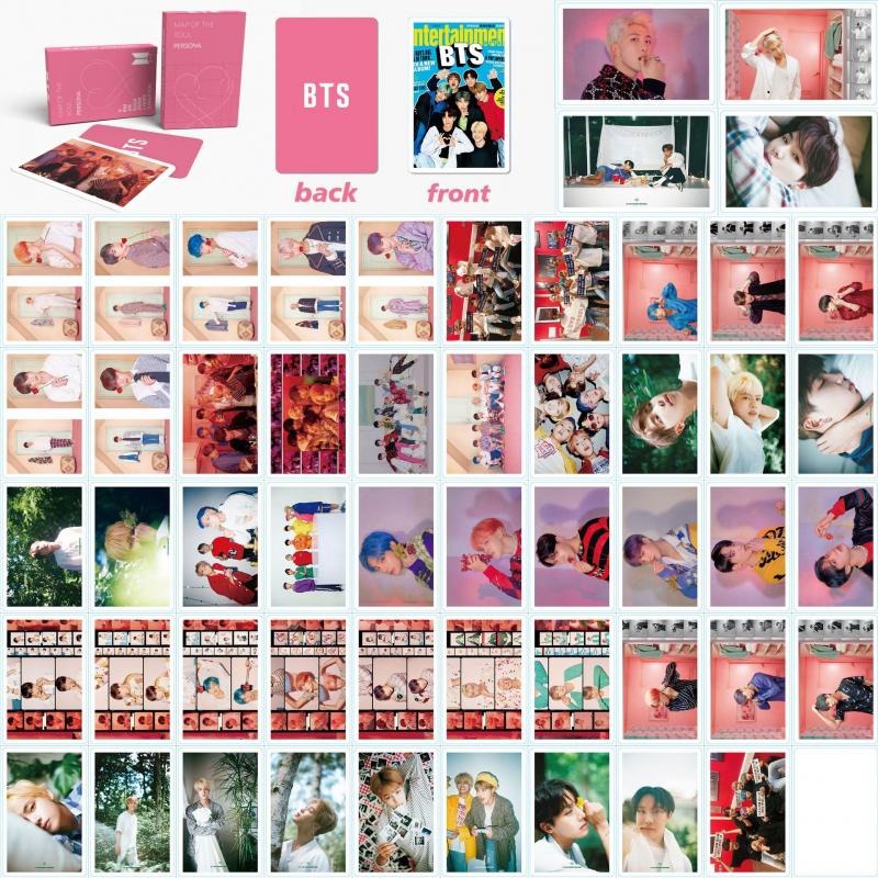54pcs / Kotak Kartu Lomo Foto HD BTS BE Season