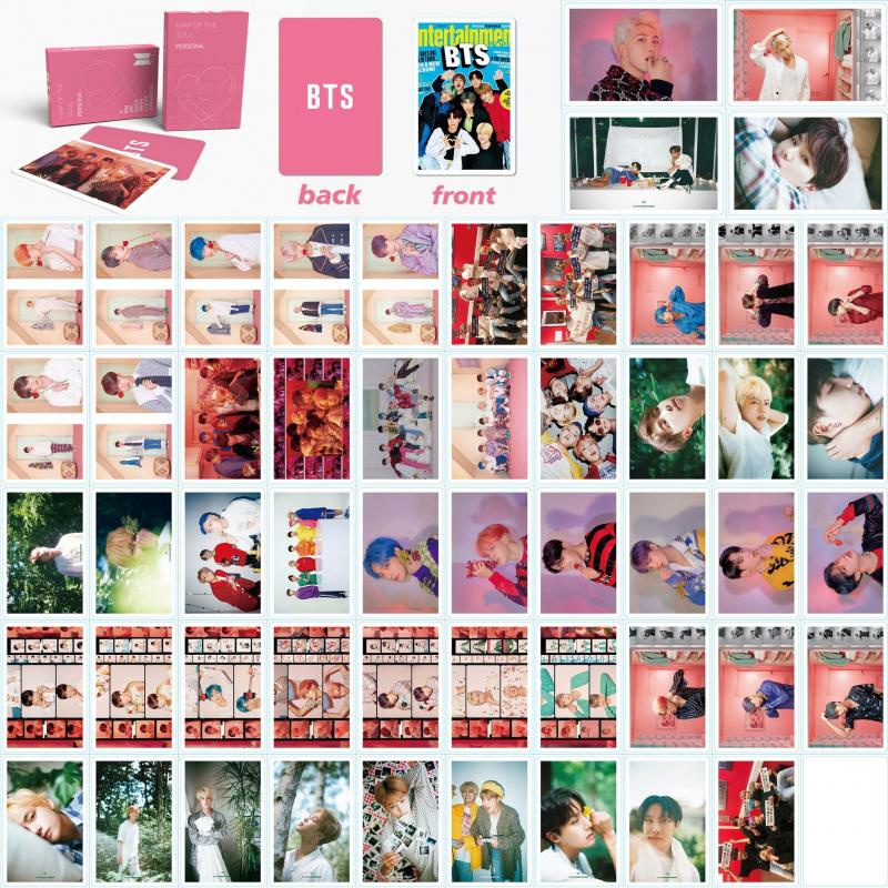 54pcs / Kotak Kartu Lomo Foto HD BTS BE Season