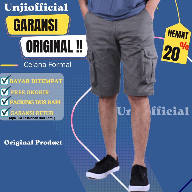 Celana Cargo Kargo Army Pendek Pria Original Branded Distro keren Model Slimfit Terbaru