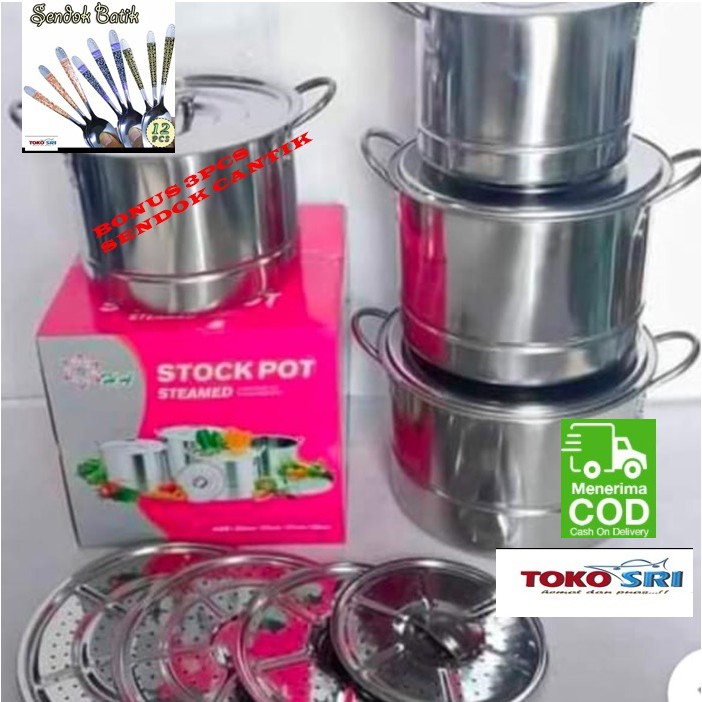 panci stockpots 4set /panci stokpot