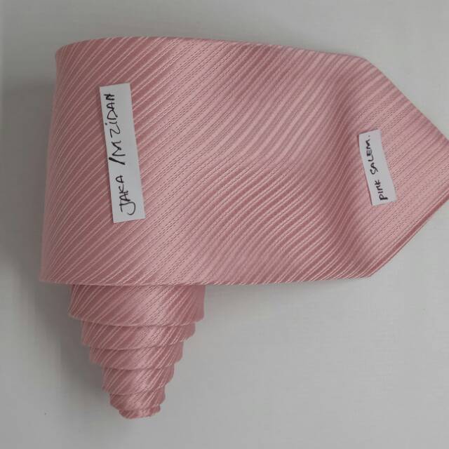DASI PANJANG/DASI PRIA/MOTIF SALUR 3 INCHI-pink salem