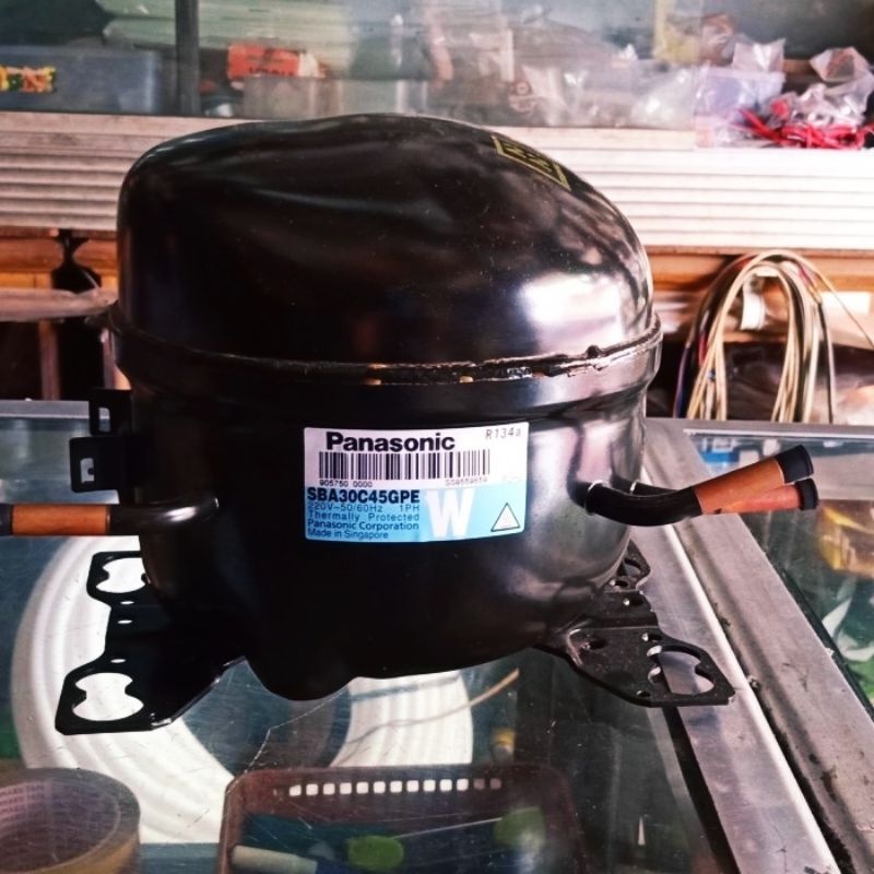 KOMPRESOR KULKAS 1/8 PK PANASONIC ORIGINAL JUMBO BISA UNTUK SEMUA MEREK  FREON R 134A # KOMPRESOR  L