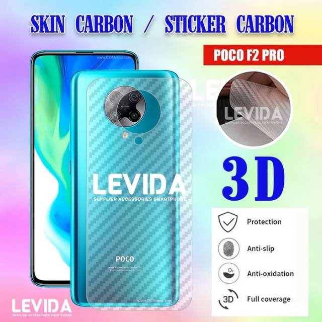 BISA COD SKIN CARBON POCOPHONE F2 PRO SKIN BACK 3D ANTIGORES SKIN POCO F2 PRO