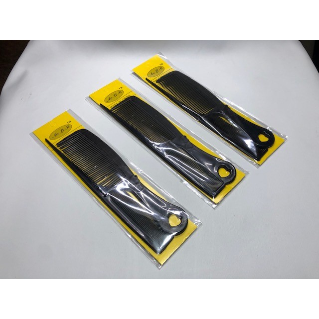 Sisir Rambut Set Hitam Polos 1 Set isi 2 Pcs
