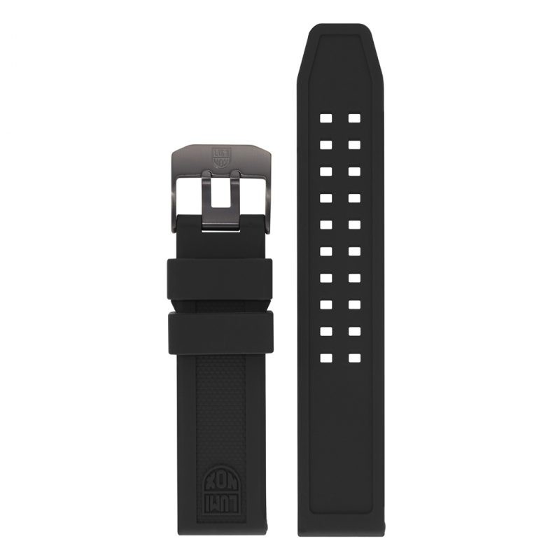 Luminox Strap - Luminox Rubber 3050 Black Buckle 23mm - Tali Jam Luminox