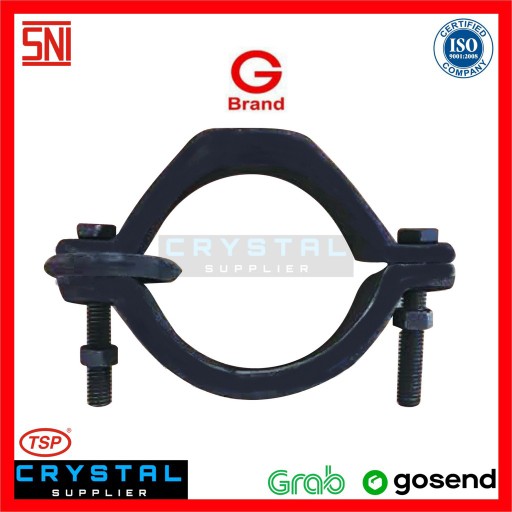 Klem Sadle Besi Hitam 3 X 3/4 G Brand / Black Clamp Saddle Sadle