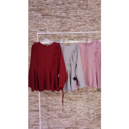 BLOUSE REMPEL WANITA/BLUS DADA/BAJU MUSLIM