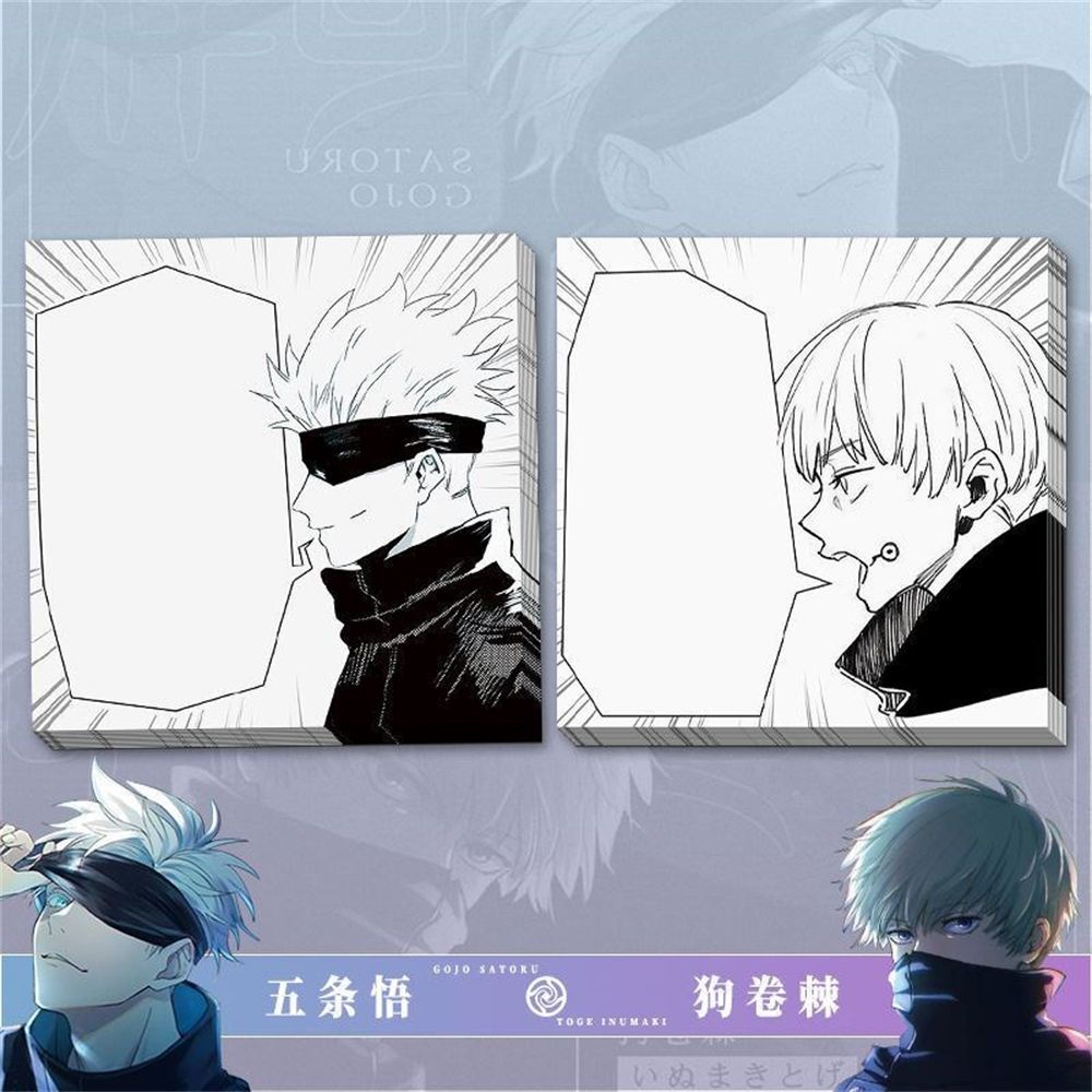 Lanfy Kertas Memo Sticky Note / Post-It Motif Anime Jujutsu Kaisen Untuk Sekolah / Kantor