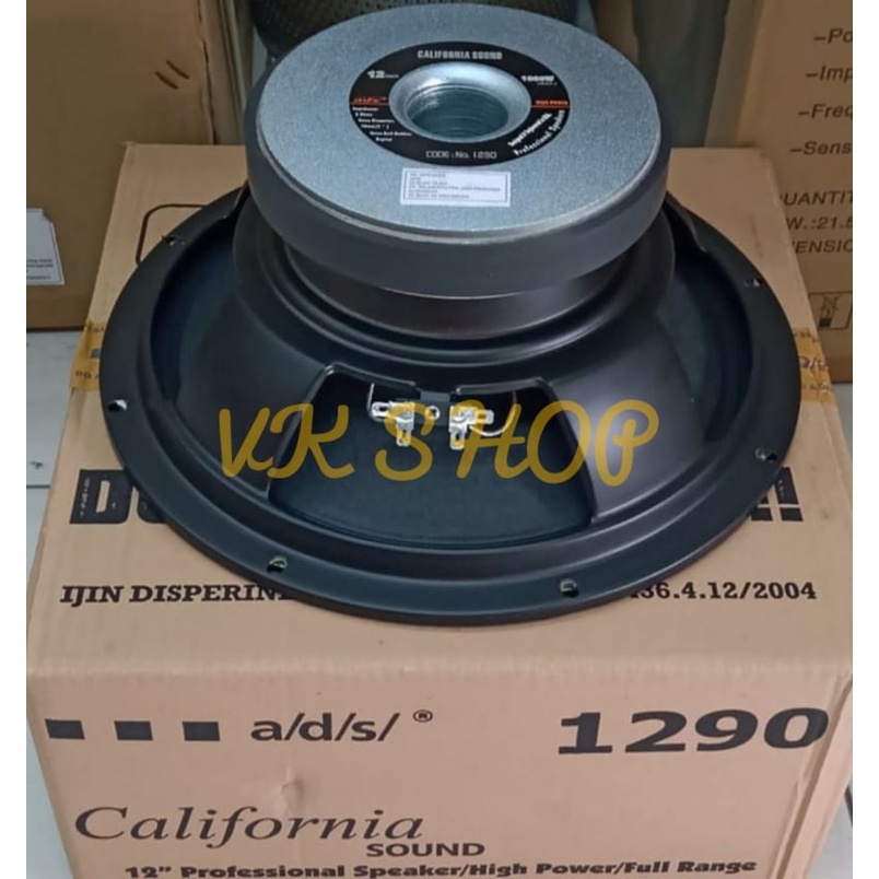 SPEAKER ADS FULL RANGE 12 INCH 600 WATT 1290 / ADS 1290