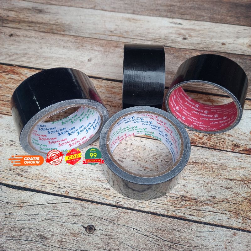 

Lakban JILID Hitam 45mm/Cloth Tape/Lakban Hitam/Lakban Kain