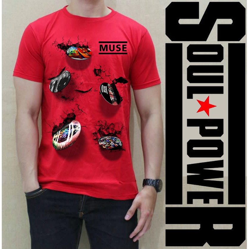KAOS BAJU DISTRO 3D SATUAN MUSIK BAND MUSE BROSS ORIGINAL SOULPOWERSTYLE