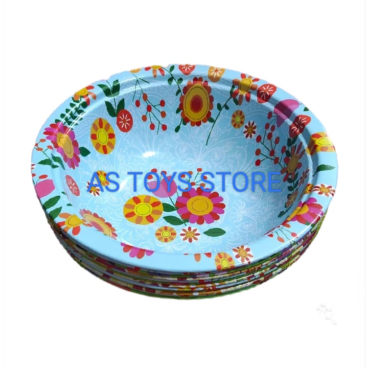 Baskom stainless motif 18cm/Mangkok/wadah
