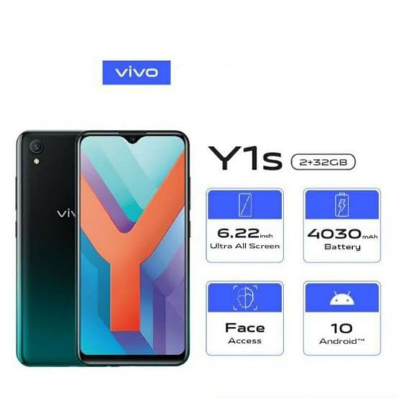 PROMO HP VIVO Y1S 2/32 NEW GARANSI RESMI