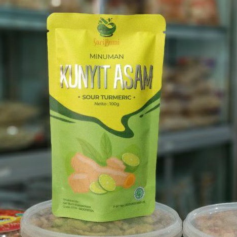 

minuman kunyit asam sari bumi