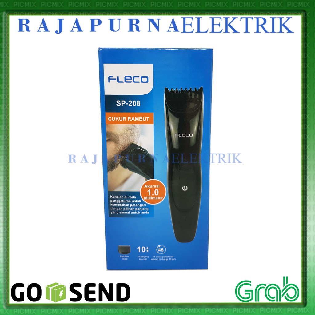 Hair Clipper FLECO SP-208 Alat Mesin Cukur Rambut Cas - Charge ORIGINAL