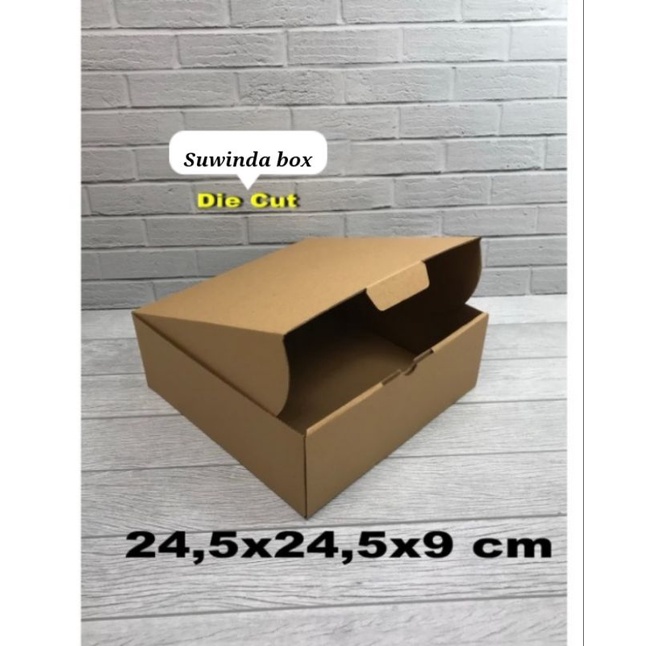 

kardus karton box Uk. 24,5x24,5x9 cm............model kardus Pizza