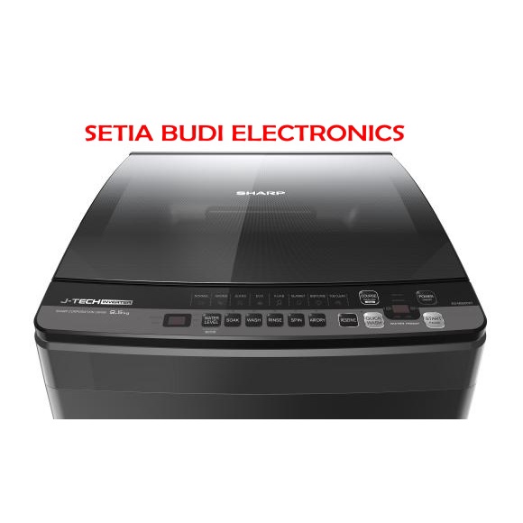 Mesin cuci Sharp 9.5 Kg New Megamouth Series 2.0 ES-M9500XT-SA / 9500XT / 9500 XT Inverter Megamouth