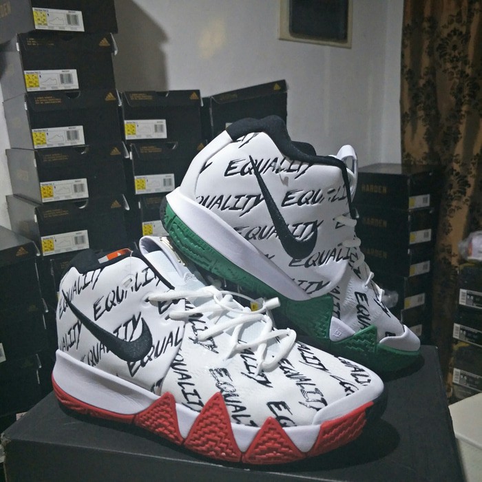 Dijual  Sepatu Basket Nike Kyrie 4 Equality White Black Green Red  Murah