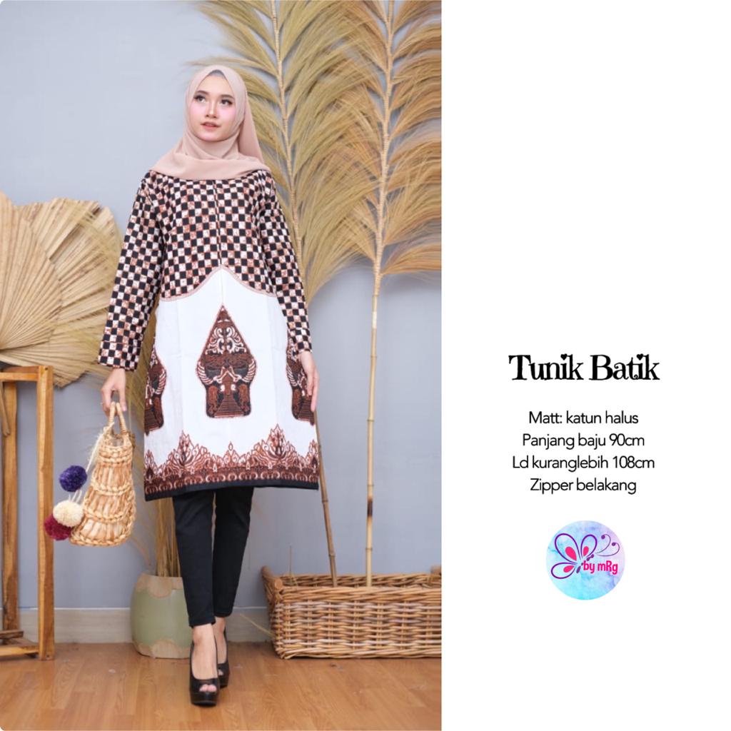 Dress Batik Katun by Butik Batik Solo Bahan katun kode TUNIK BATIK SOLO
