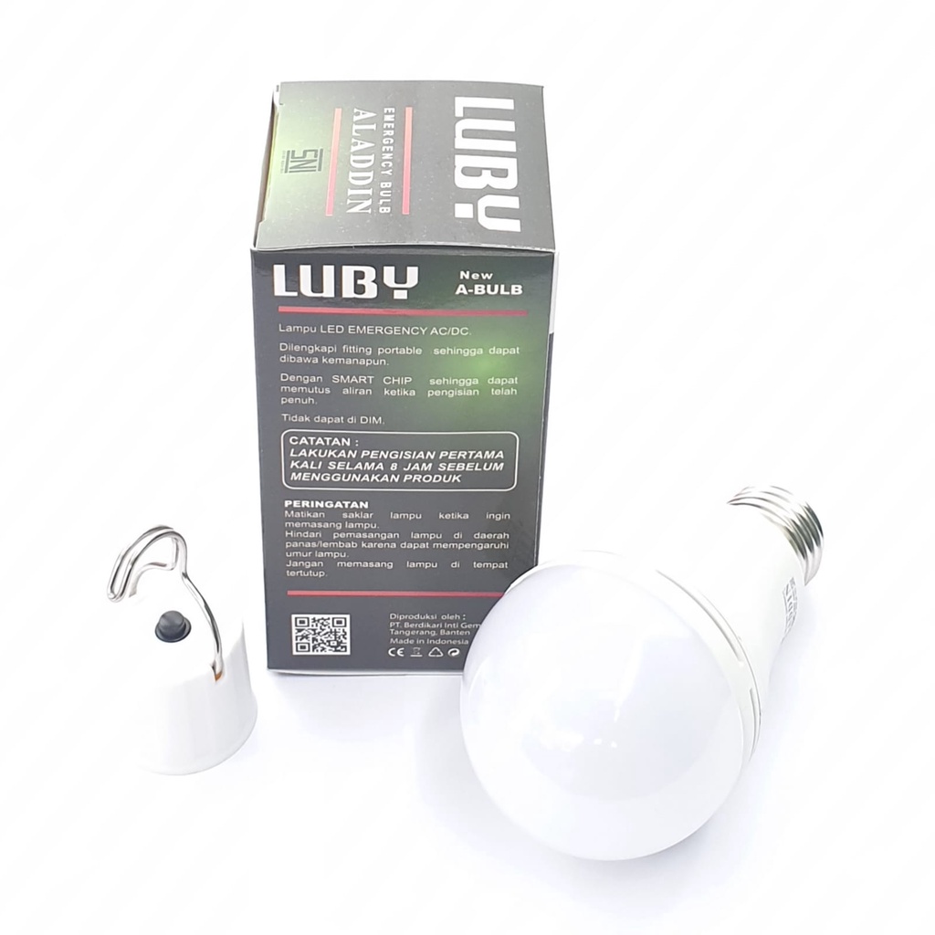 Luby NEW Aladdin 6w Ac/Dc Cahaya Putih / Lampu Led Bohlam Emergency Bulb / Lampu Ajaib Magic Lamp