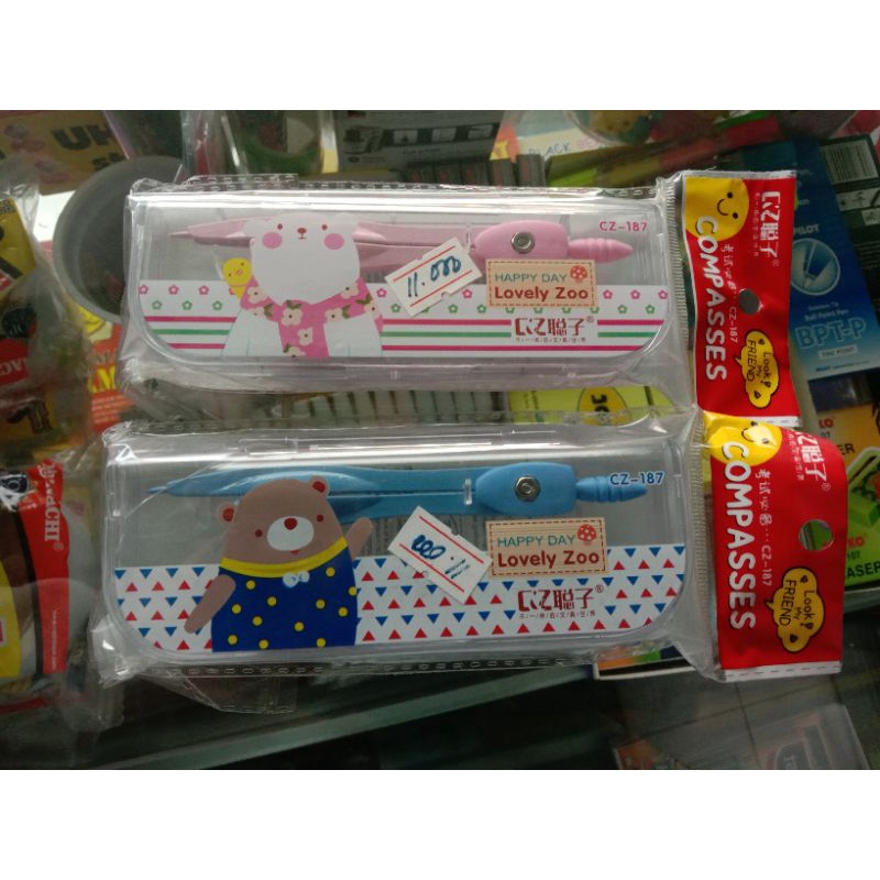 

JANGKA+PENSIL MOTIF BERUANG LUCU MURAH