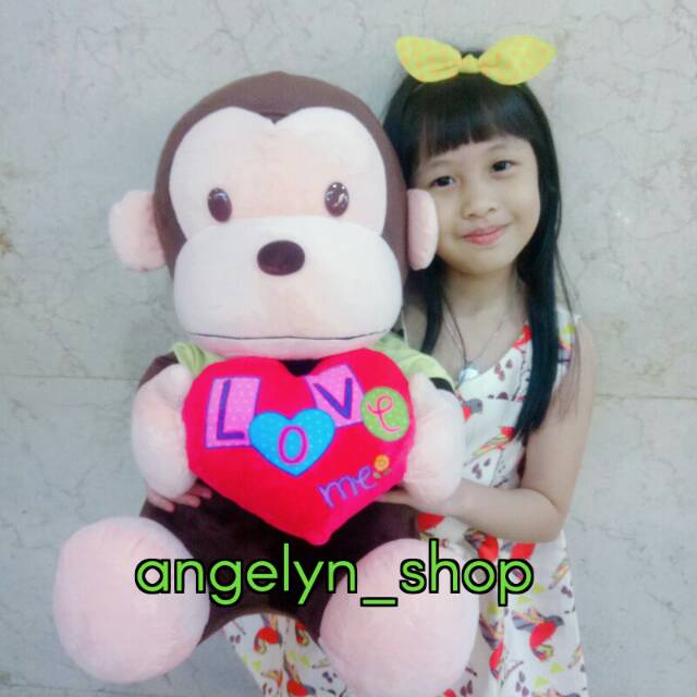 Boneka baby milo monyet jumbo besar