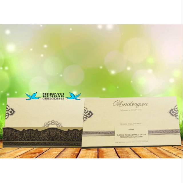 Erba 88166 undangan murah / undangan pernikahan / undangan khitan