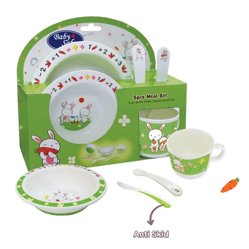 Baby Safe Set Meal FS65 Feeding Set Bayi Kado Lahiran MPASI Alat Makan