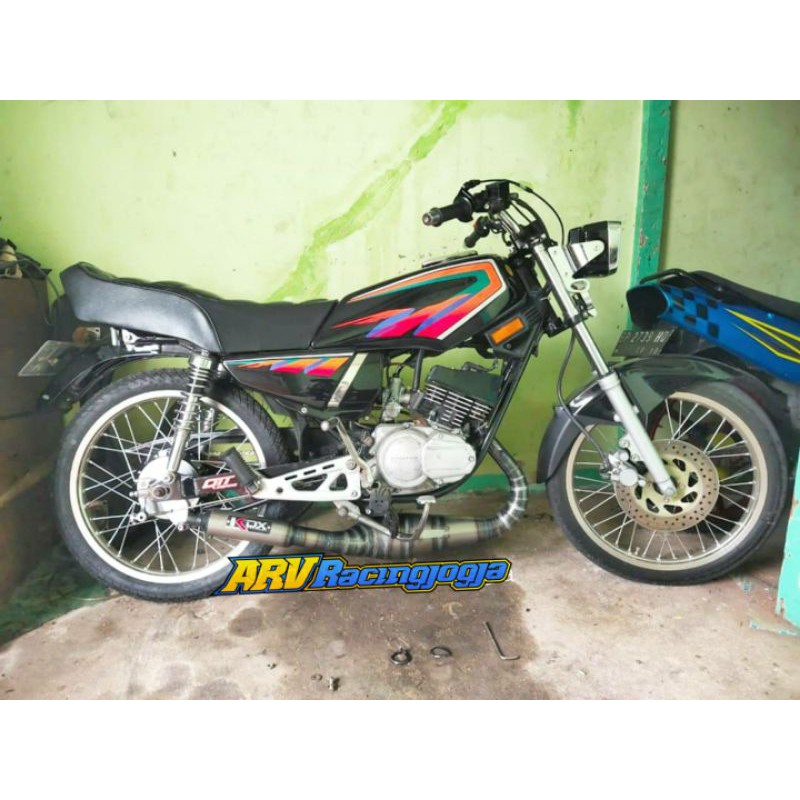 Knalpot KDX Rx King Telo 3V3 Tabung Besar Kompetisi