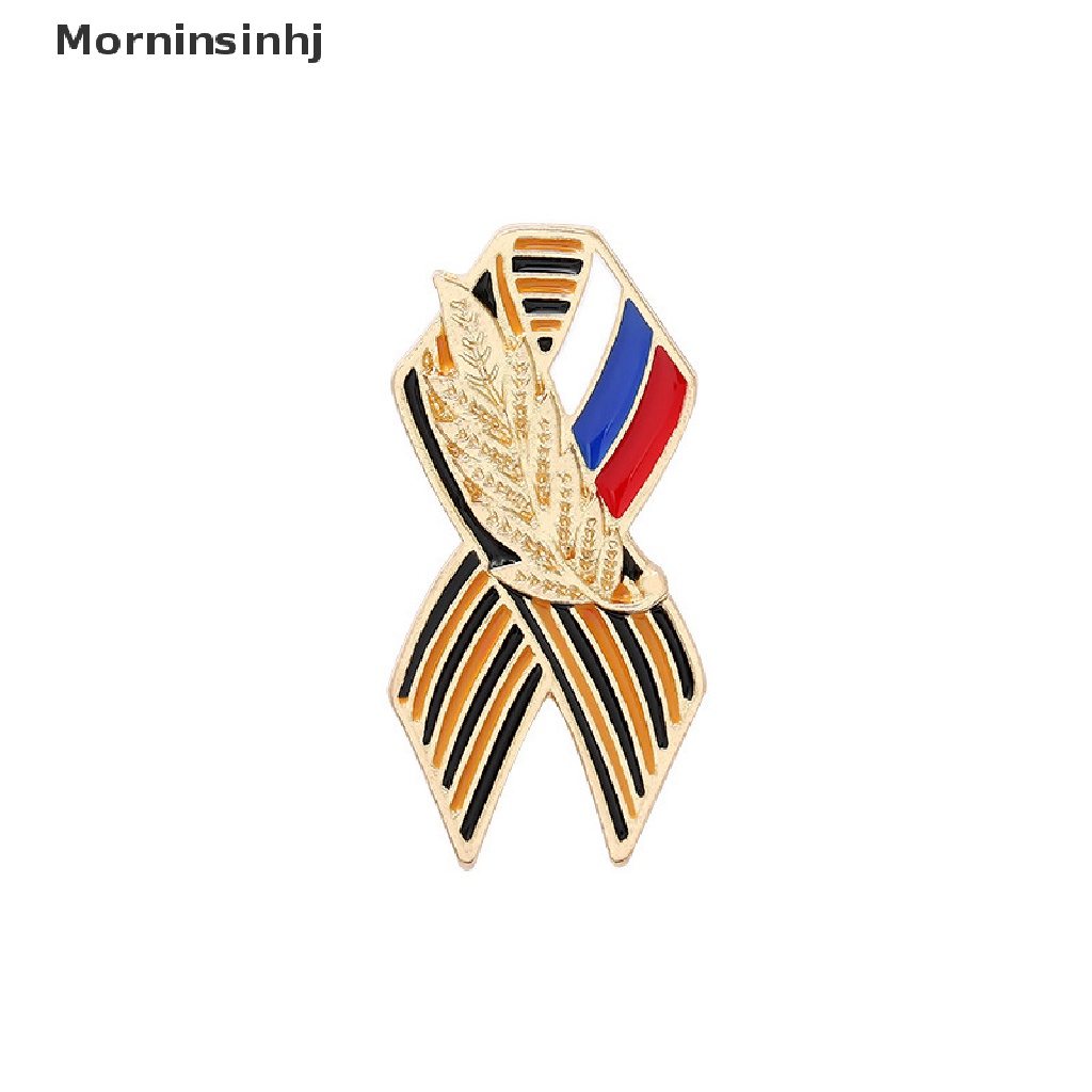 Mor Bros Pin Enamel Bentuk Bendera Rusia Untuk Aksesoris Pakaian