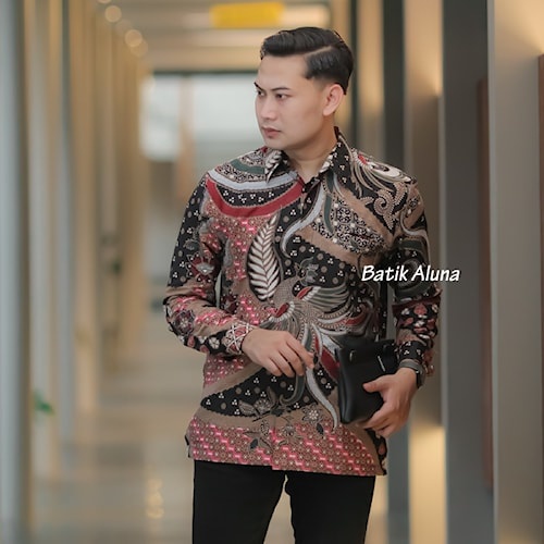 Baju Batik Pria Lengan Panjang Premium Aluna