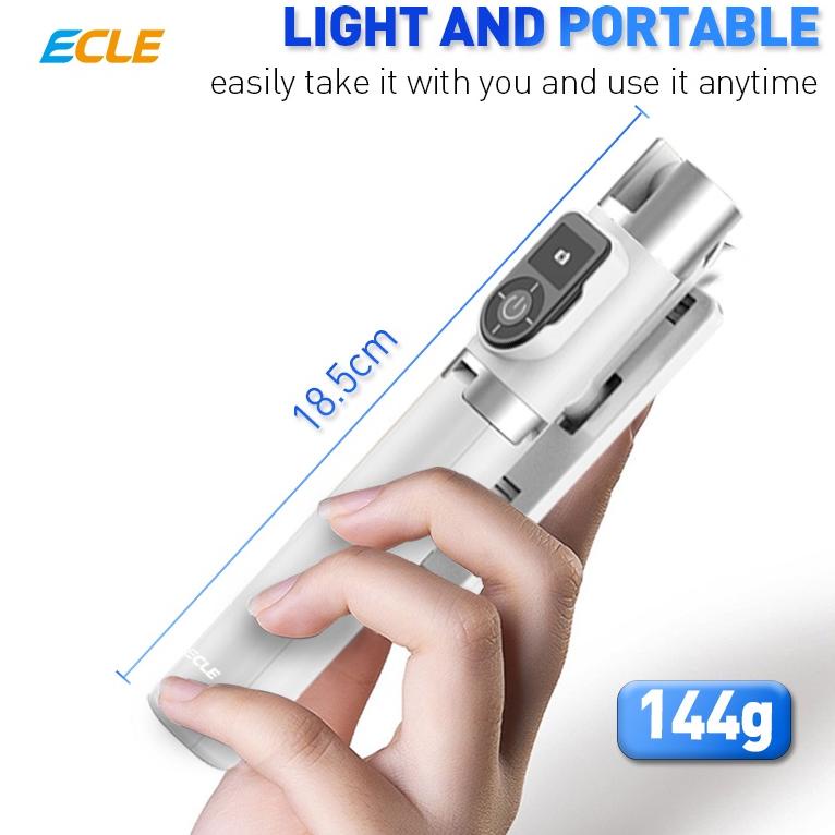 wdc-90 (NEW) ECLE P70S Selfie Stick Tongsis HP Tripod Free Expansion 100cm Bluetooth 5.0 4in1 .,.,