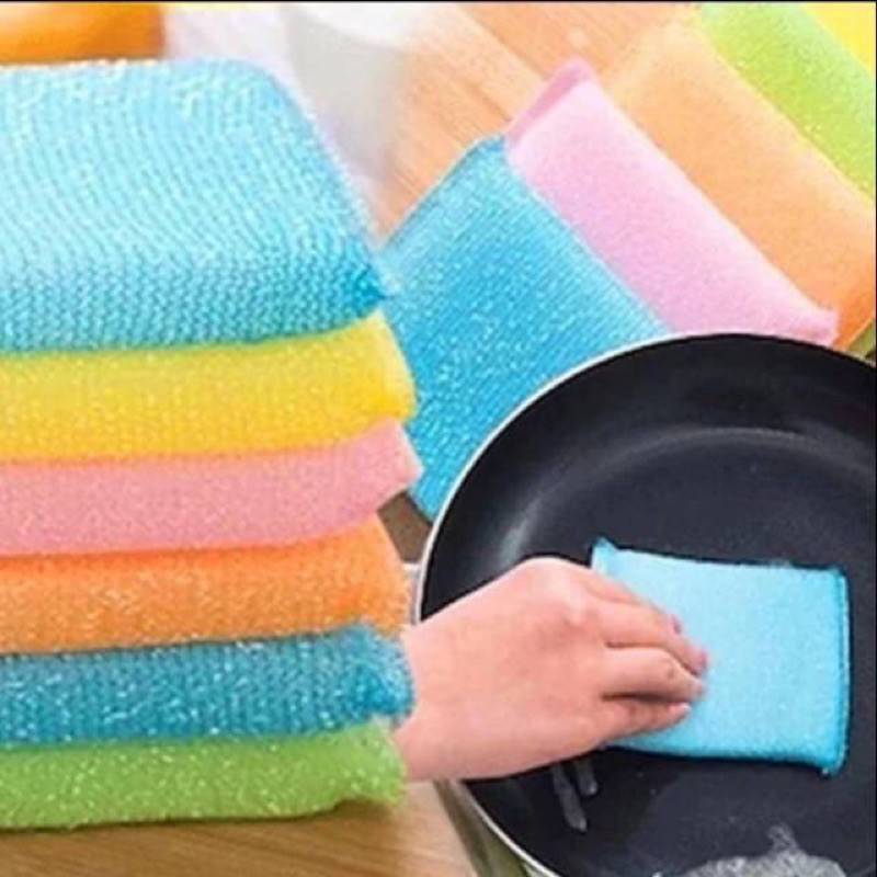 SPONGE/BUSA/SPONS CUCI PIRING WARNA WARNI ( SUER MAGIC SPONGE ) SATUAN SUPER MURAH