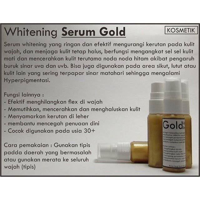 SERUM WHITENING GOLD (KODE CANTIK)