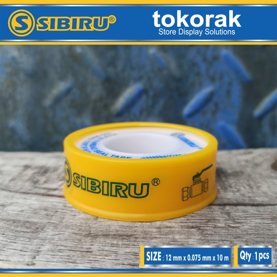 SEAL TAPE 1/2 INCH 10 METER SIBIRU - ISOLATAPE PIPA - ISOLASI KRAN