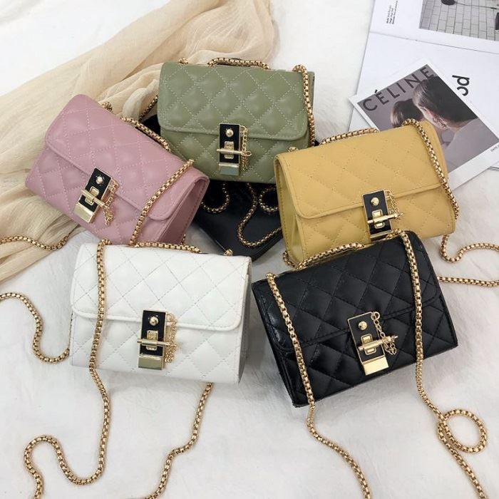 BJ27450 - BLACK/GREEN/PINK/WHITE/YELLOW - TAS IMPORT TERMURAH JAKARTA JT7450