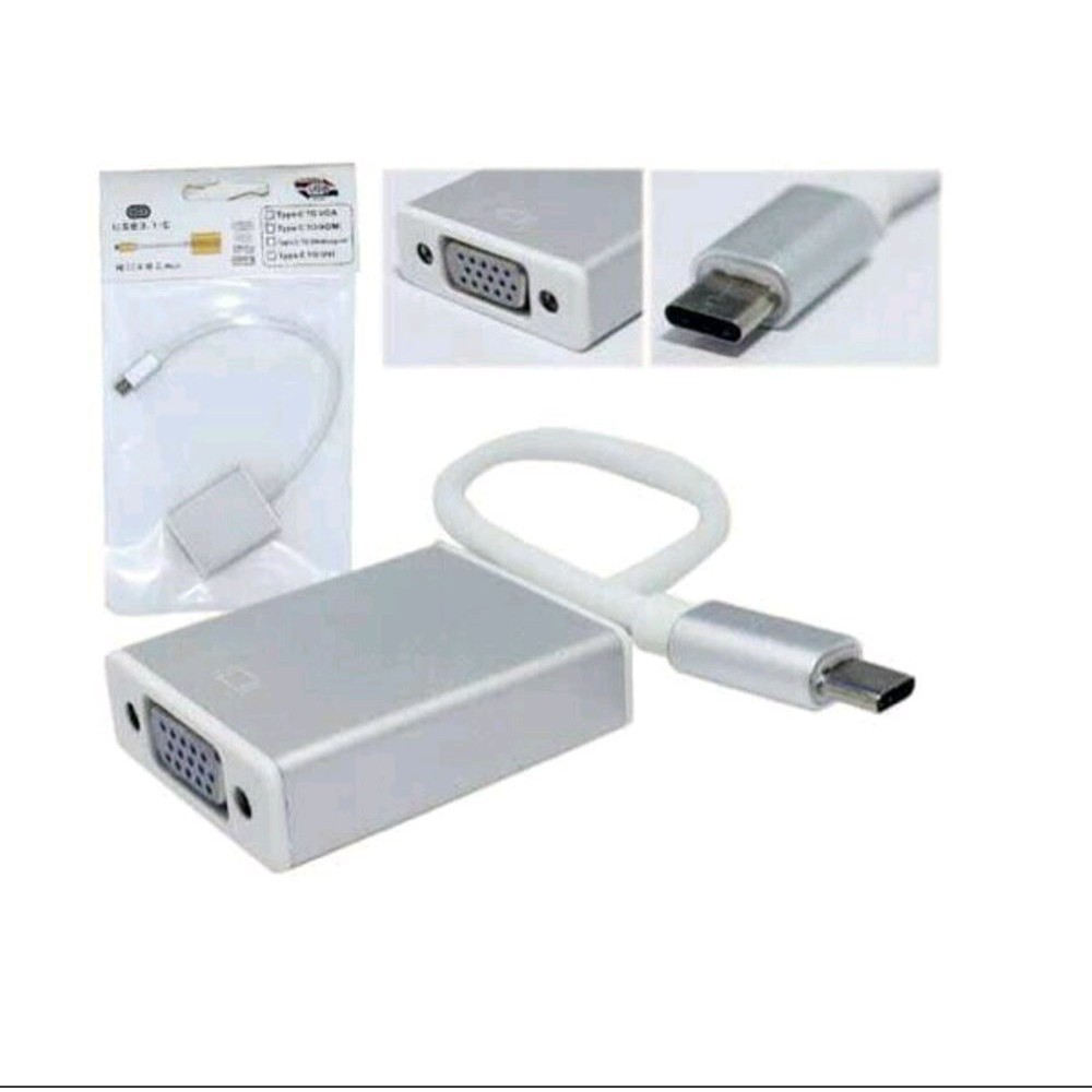 USB 3.1 Type C Male to VGA Female Adapter Converter