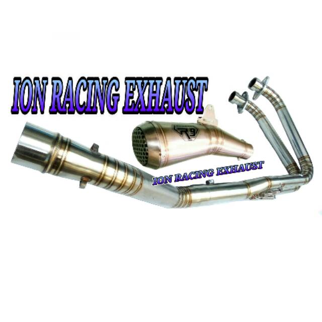 Knalpot racing Model R9 GP Series Honda CBR 250RR NINJA 250fi karbu R25 MT25 Stainles fullsystem