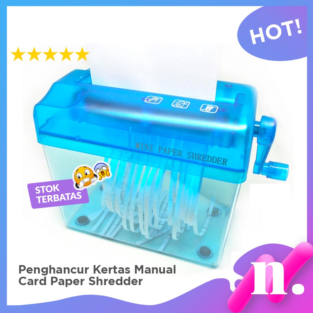 

Penghancur Kertas Manual CD Card Paper Shredder