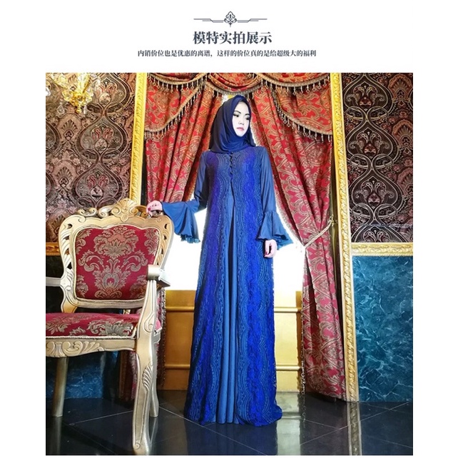 GAMIS MEWAH IMPORT WANITA ASIA EROPA DUBAI TURKEY ORIGINAL BA0286